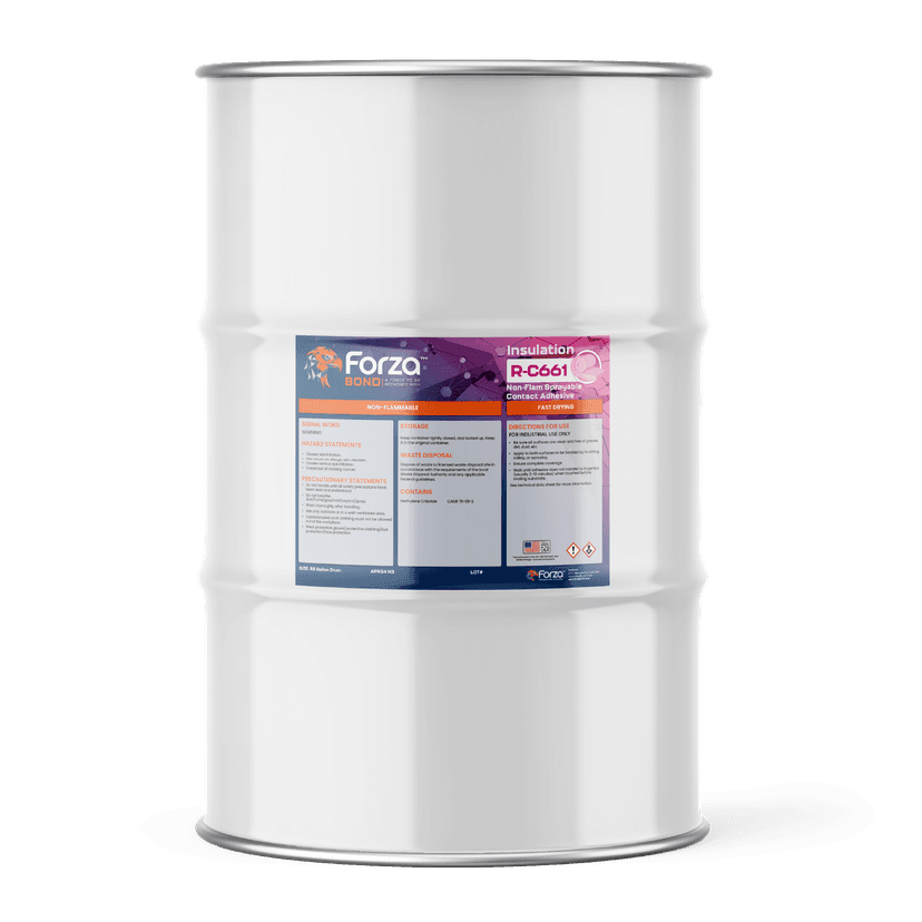 R-C661 - Non-Flammable High Performance Spray Contact Adhesive